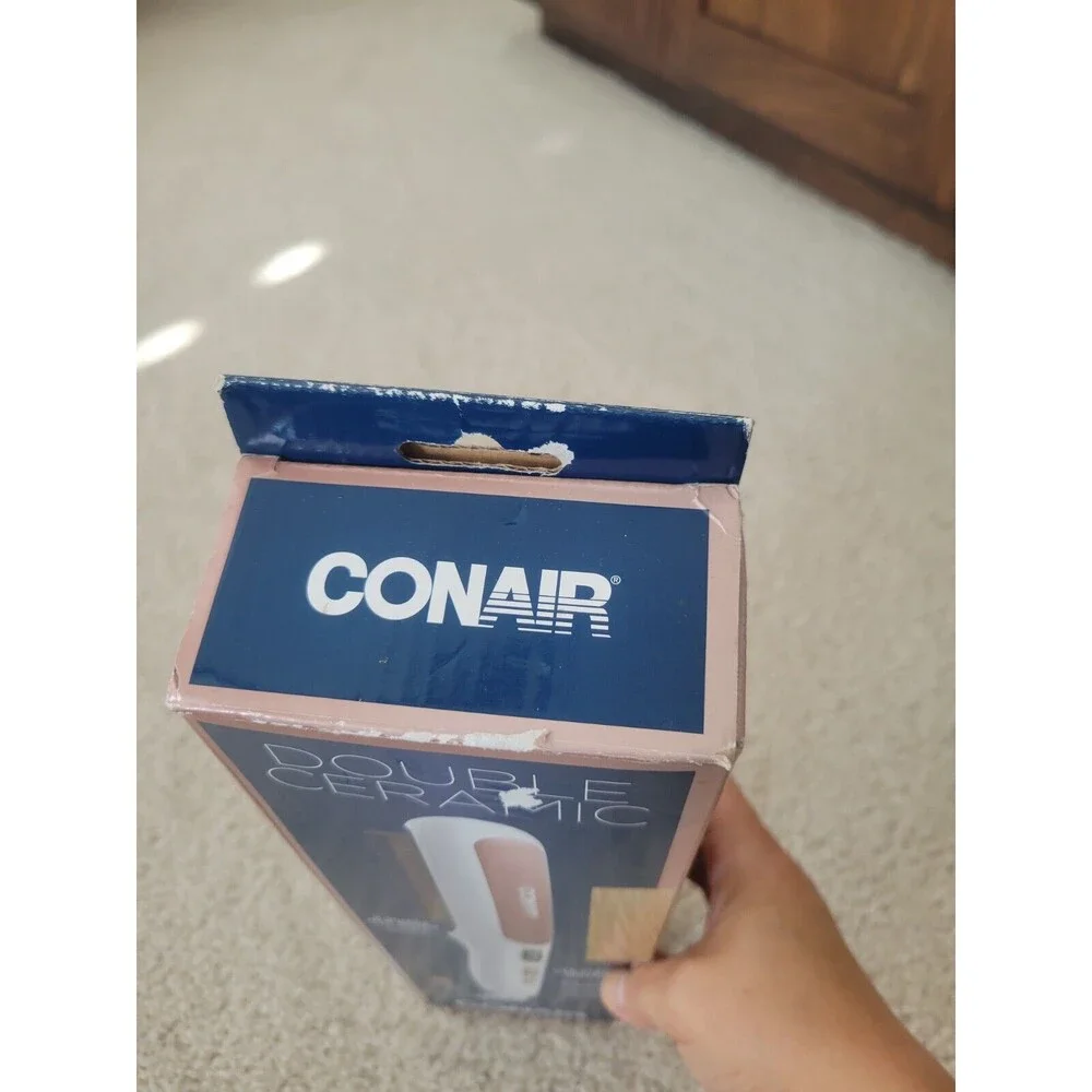 New Conair Double Ceramic Heated Straight Brush Upto 400F Antiscald Heated Plate